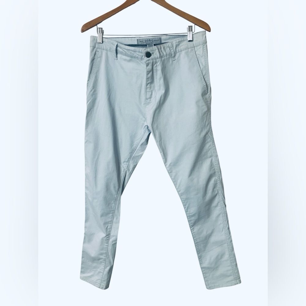 Paper Denim & Cloth Pants Size 34 x32 Skinny Pastel Blue Chinos